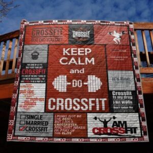 Keep Calm And Do Crossfit Quilt Blanket Hn57  Quilt